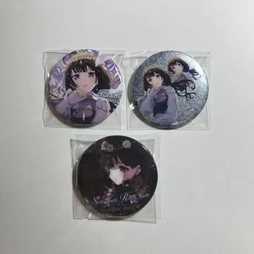 뱅드림 Roselia Sei stark 캔뱃지 세트 흰금 린코