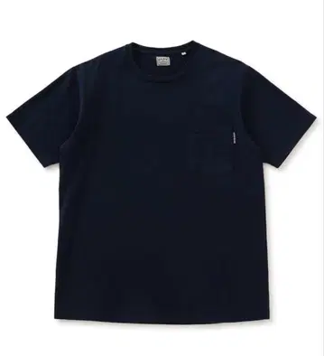 헤비 텐직 숏 슬리브 포켓 티셔츠 네이비 Blue Blue
