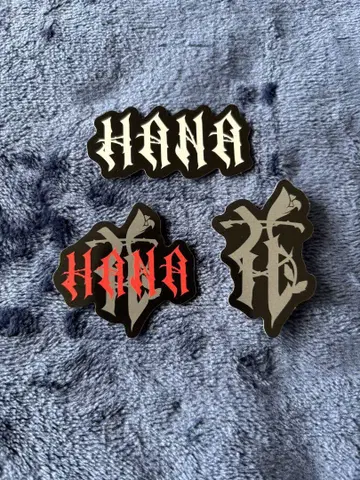 HANA 시크릿 트레이딩 카드 트레이딩 카드 로고 스티커 3장 세트