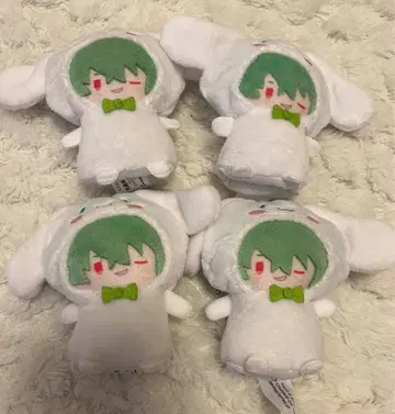 악마 집사와 검은 고양이 아쿠네코 파페라 하나마루 봉제 인형 키링