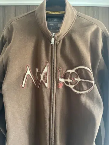 Analog (BURTON) 프론트 로고 후드티 브라운