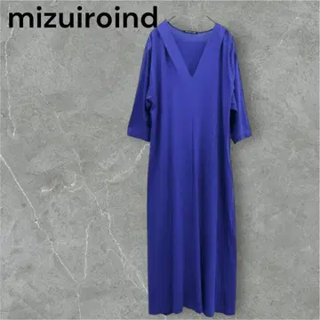 미즈이로 인드 mizuiroind 원피스 V넥 플레어
