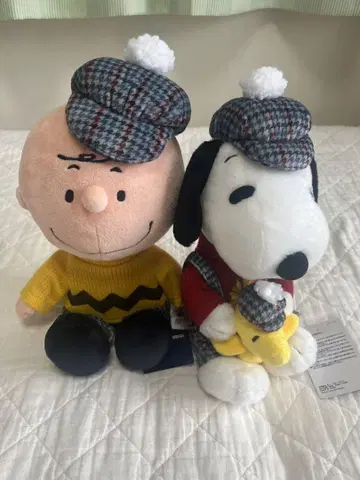 스누피 찰리 브라운 봉제 인형 USJ Joe Trad 택 포함