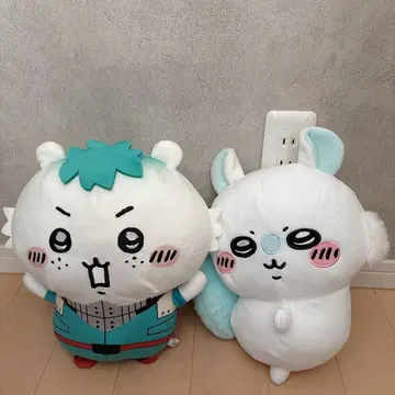 치이카와 엉덩이 흔들흔들 BIG 봉제 인형 하치와레 + 봉제 인형 세트