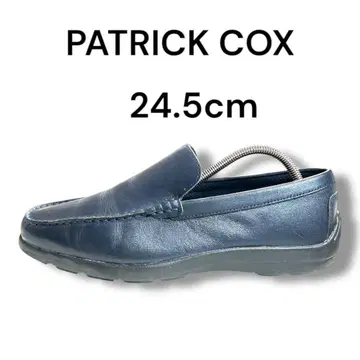 PATRICK COX 소가죽 가죽 신발 슬립온 블랙 24.5cm