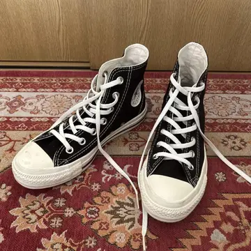 CONVERSE ALL STAR 블랙 하이컷 스니커즈