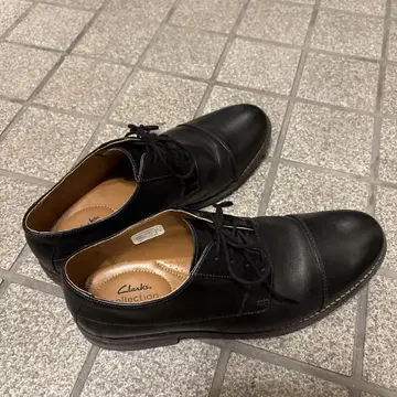 Clarks Collection 블랙 드레스 신발 가죽 신발