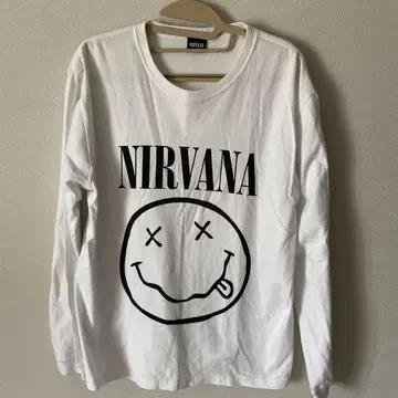 NIRVANA 스마일 롱 슬리브 T 밴딩 T 2016년 일본제 L 사이즈