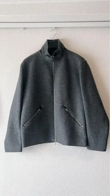 그레이 울 자켓 집업