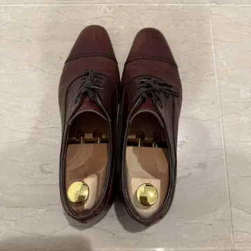 브라운 가죽 남성용 가죽 신발 26cm 트레이딩 엽서