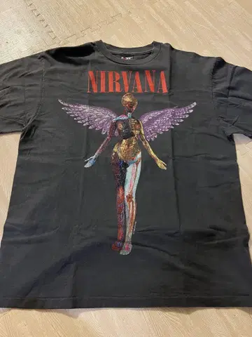 NIRVANA IN UTERO 티셔츠 XL
