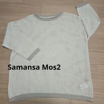 Samansa Mos2 썸머 스웨터 메쉬 티셔츠 프리 사이즈