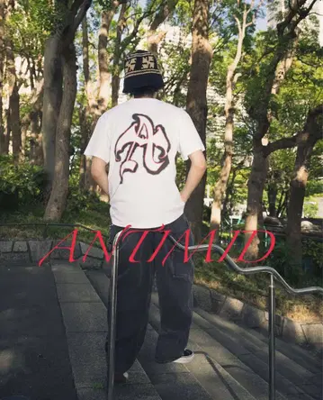 SALE! 완판템 ANTIMID 화이트 티셔츠 스케이터 스트릿