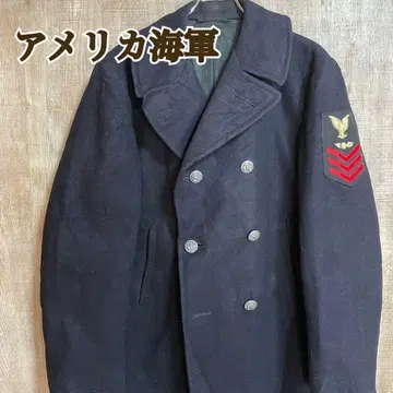 U.S.NAVY 미군 피코트 울 코트 네이비 40R