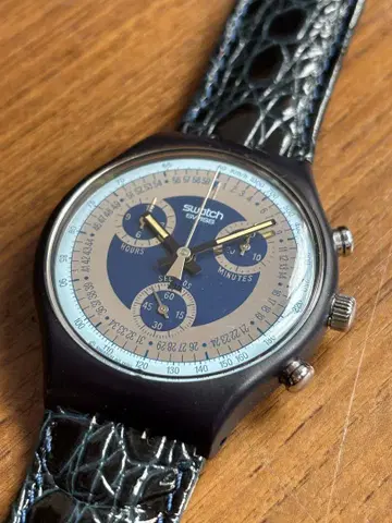 Swatch 스와치 크로노그래프 완전 작동 제품