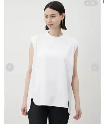 접촉 냉감 셔츠 커브 구조 컷 상의