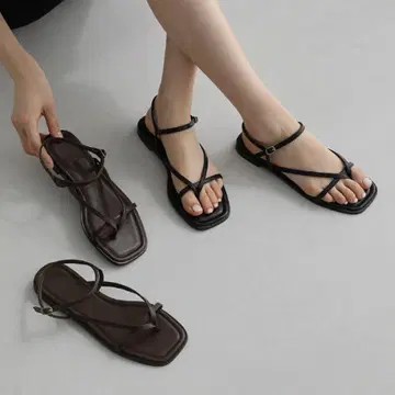 SAPPUN 스퀘어 플립플랍 샌들 22.5cm