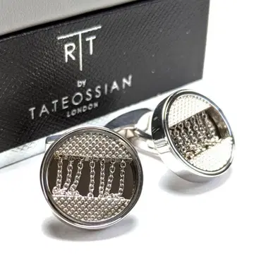 tac119 새상품 타테오시안 커프스 링크 실버925 라운드 체인