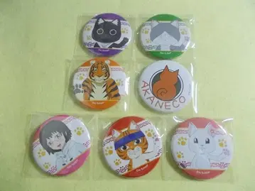 캔뱃지 7종 라면 빨간 고양이 분조 슈나 밤사 타마코 외 CAN 배지