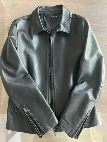 라운지 리자드 블랙 가죽 자켓