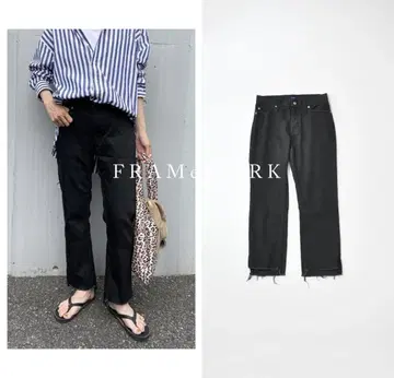 FRAMeWORK 프레임워크 밑단 슬릿 데님 크롭 팬츠 2
