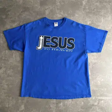 90s 00s ONE WAY TO HEAVEN JESUS 티셔츠 XL