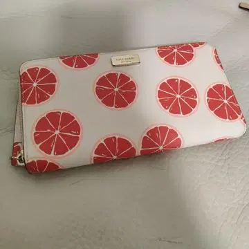 kate spade 그레이프프루트 패턴 장지갑
