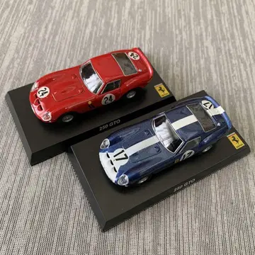 교쇼 1/64 페라리 레이싱 250 GTO #17&24 미니카 2대 세트