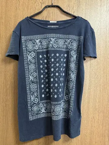 랄프 로렌 DENIM & SUPPLY 반다나 패턴 티셔츠 XS