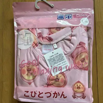 코비토즈칸 접촉 냉감 반팔 룸웨어 카쿠레모모지리 L 사이즈