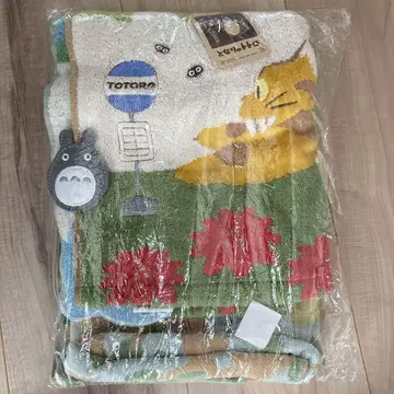 고양이 버스 및 토토로 타월