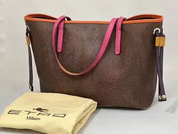 새상품급 ETRO 에트로 토트백 페이즐리 무늬 바이컬러 A4