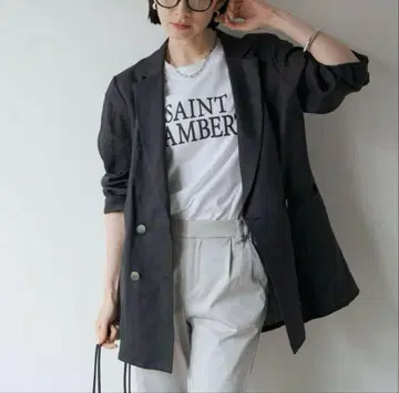 Loungedress 린넨 시어 자켓 린넨 자켓