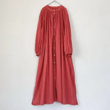 저널 스탠다드 레리움 긴팔 셔츠 원피스 개더 인도 면