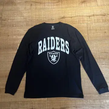 RAIDERS 레이더스 롱 T 풋볼 셔츠 L 사이즈