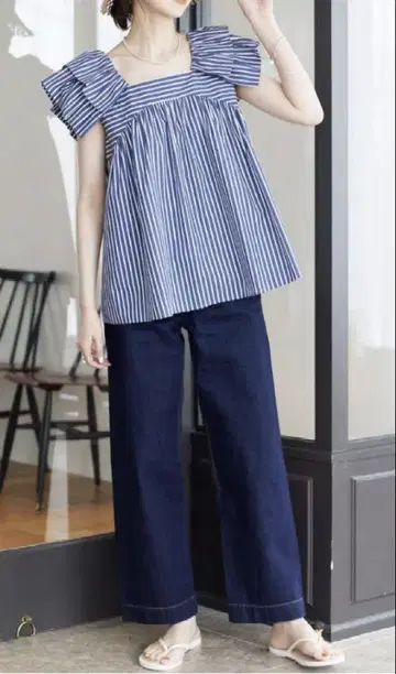 SLOBE IENA LE DENIM 배기 팬츠 38