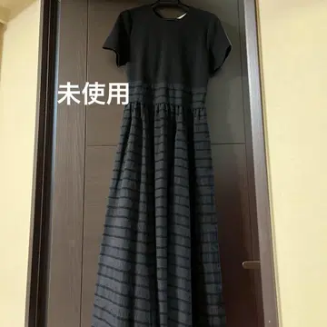 유나이티드 애로우즈 핏 앤 플레어 절개 원피스 블랙 원피스 미사용