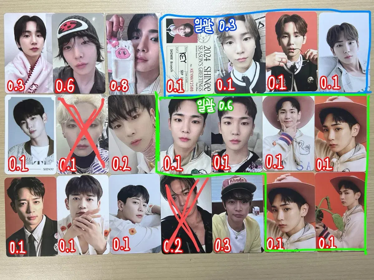 Shinee Onew Key Minho poca wts