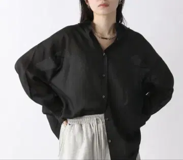 텐셀 린넨 시어 셔츠 LS 지나시스 미사용 새상품 이번 시즌 신상