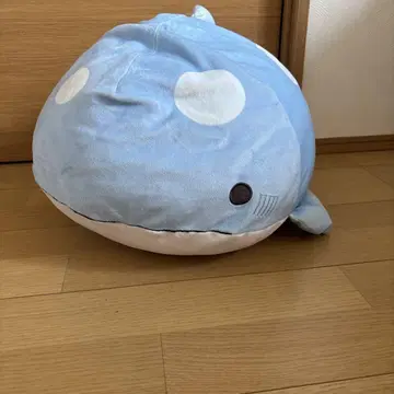 모치마루 비쿠 스카이블루 고래 봉제 인형