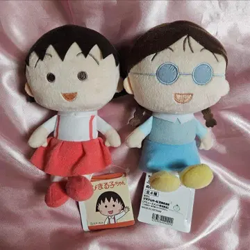 마루코는 아홉살(치비 마루코짱) 부드러운 색상의 봉제 인형 마루코 타마짱