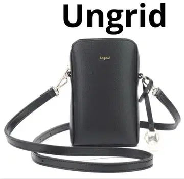 Ungrid 키링 참 포함 스마트폰 및 여권 케이스 세로형 미니 백