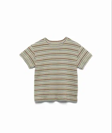 후미카우치다 MULTICOLOR STRIPE T-SHIRT