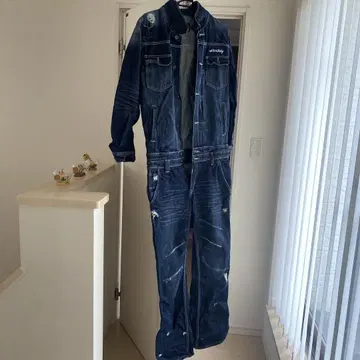 Rider's 다크 블루 데님 오버롤