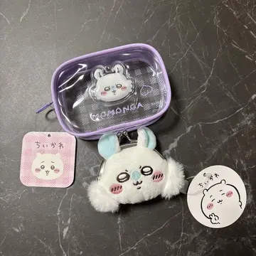 치이카와 모몽가 통통한 밤은 파우치 미니 가마구치 파우치
