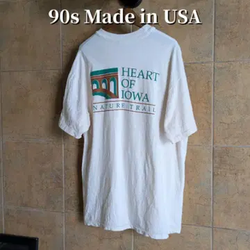 90s USA제 NATURE TRAIL 티셔츠 싱글 스티치 L