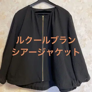 르쿠르 블랑 시어 자켓 블랙