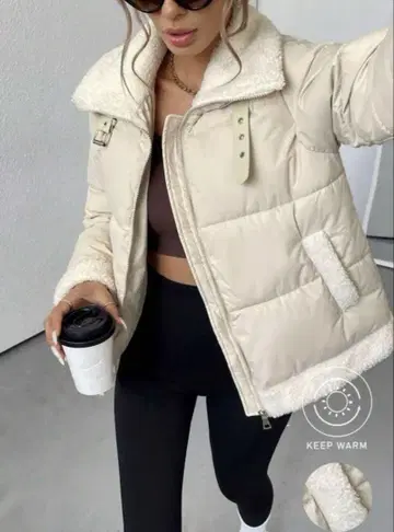 패션 퀼팅 코트 자켓