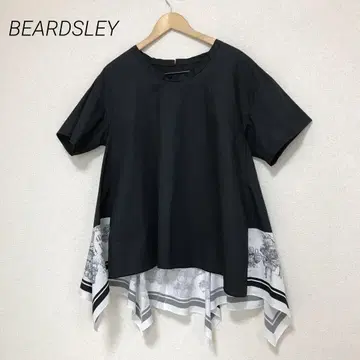 BEARDSLEY 비어즐리 페플럼 스카프 패턴 풀오버 블라우스