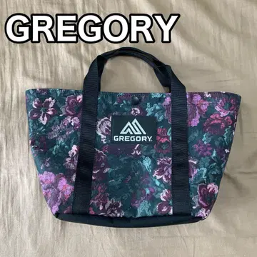 GREGORY 그레고리 미니 토트백 꽃무늬 퍼플 보라색 아웃도어